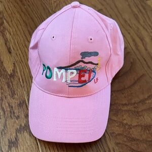 Pompei Pink Embroidered Baseball Cap